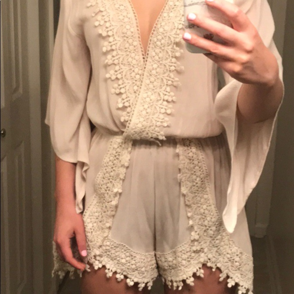 Tan Short Romper
